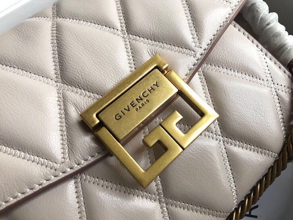 GIVENCHY Original Leather Shoulder Bag 6314 Beige