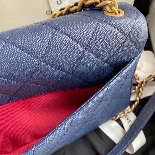 Chanel Original Lather Flap Bag AS36555 blue