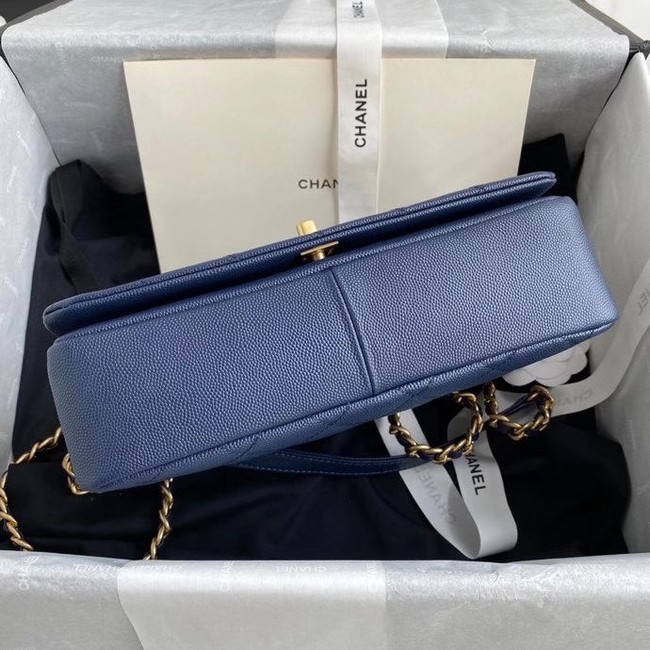 Chanel Original Lather Flap Bag AS36555 blue