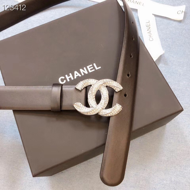 Chanel Original Calf Leather 3602 black&Silver