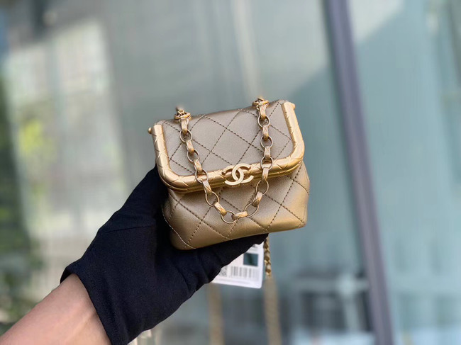 Chanel Original mini Magnet buckle bag AS1885 gold