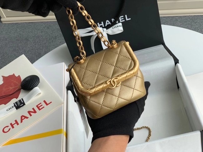 Chanel Original mini Magnet buckle bag AS1885 gold