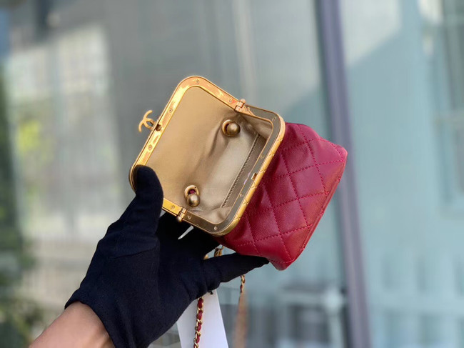 Chanel Original mini Magnet buckle bag AS1885 red