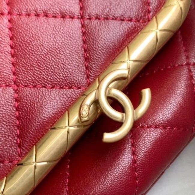 Chanel Original mini Magnet buckle bag AS1885 red