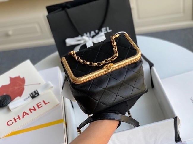 Chanel Original mini Magnet buckle bag AS1886 black