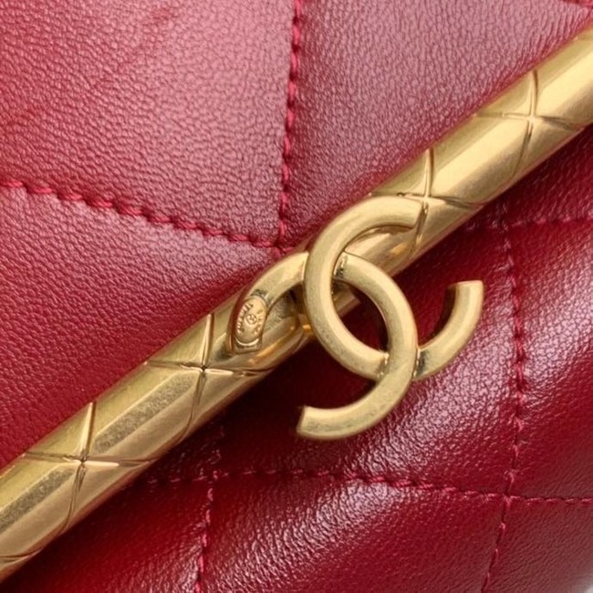 Chanel Original mini Magnet buckle bag AS1886 red