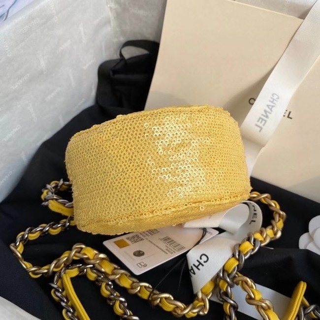 Chanel 19 chain Bag AP0945 Yellow