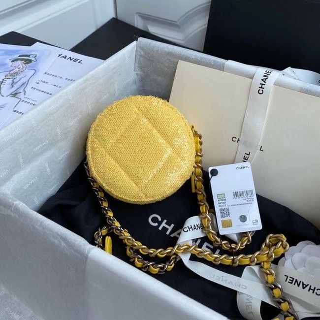 Chanel 19 chain Bag AP0945 Yellow