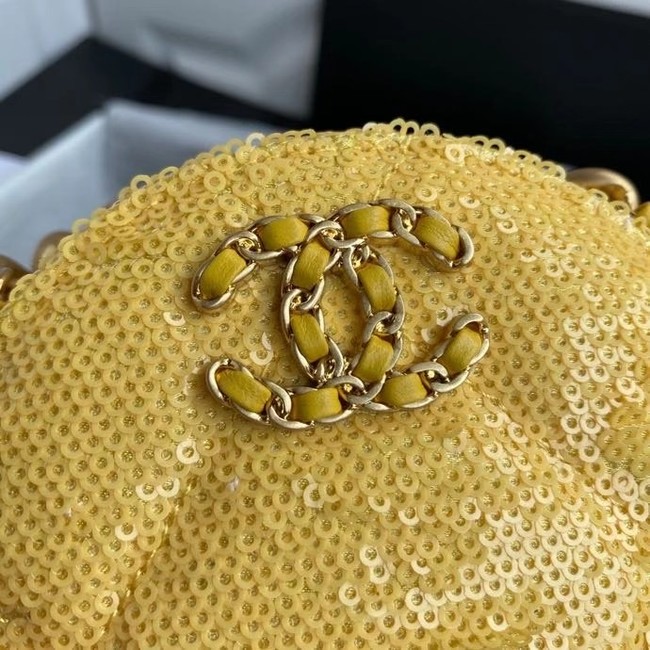 Chanel 19 chain Bag AP0945 Yellow