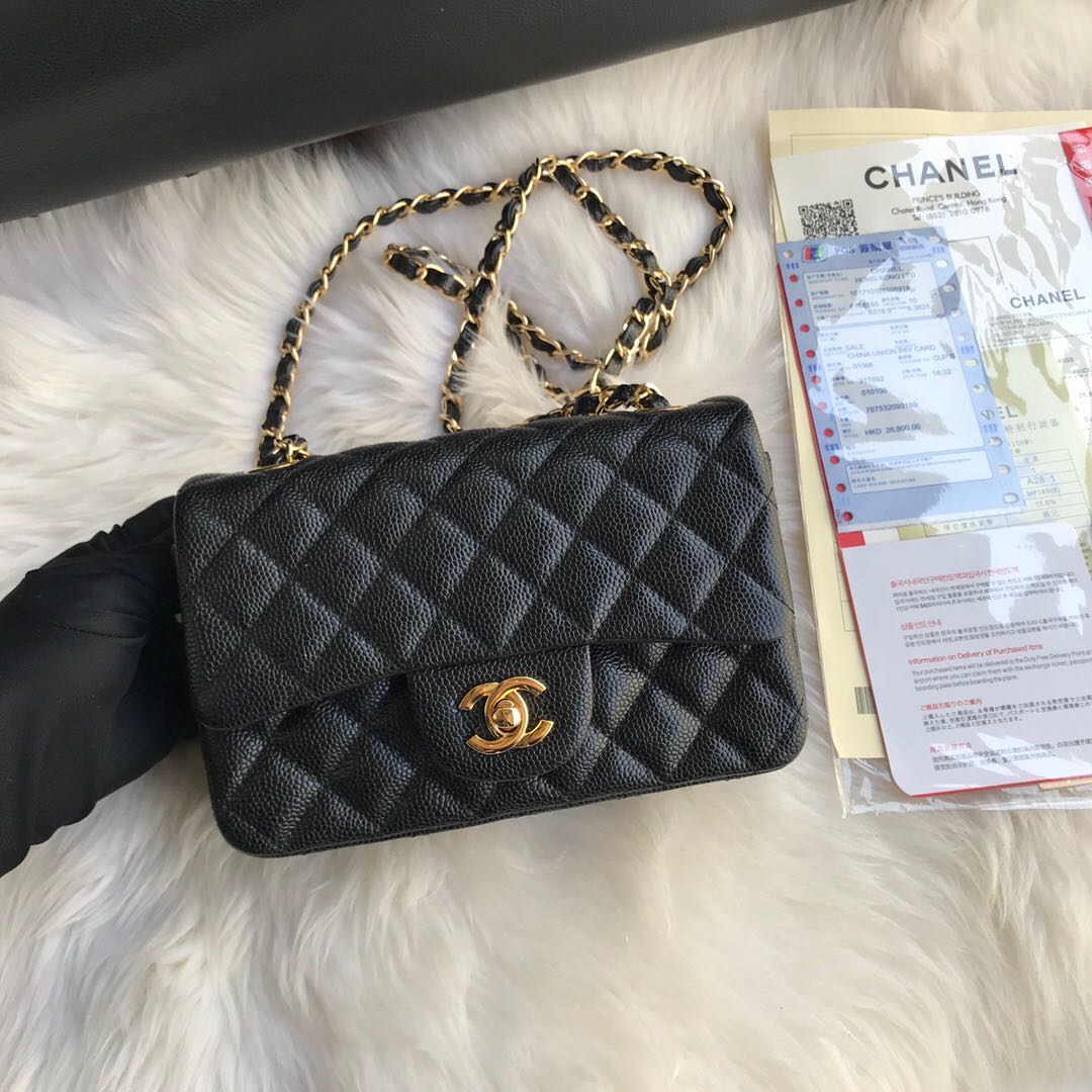 Chanel Original Lather Flap Bag 1116 black