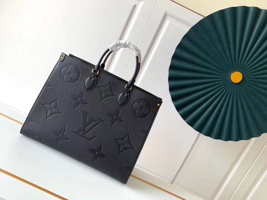 Louis Vuitton ONTHEGO Original Leather Bag M44576 Black