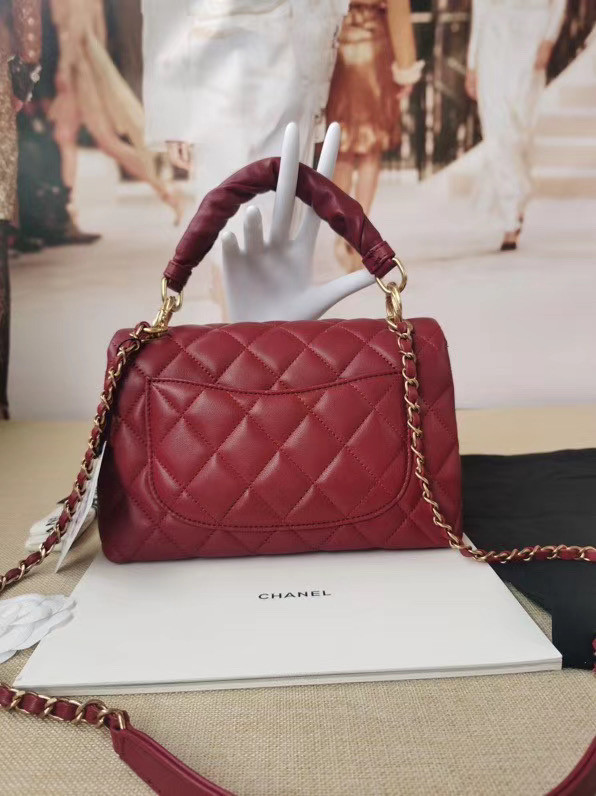 Chanel Original Lather Flap Bag AS2044 red