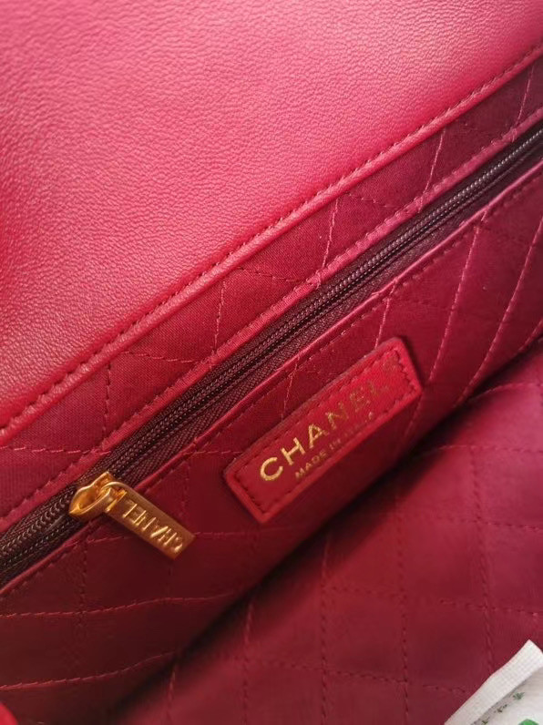 Chanel Original Lather Flap Bag AS2044 red