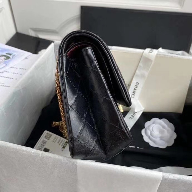 Chanel 2.55 Calfskin Flap Bag A37586 black