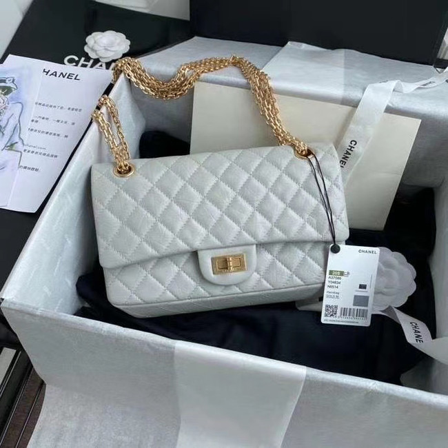 Chanel 2.55 Calfskin Flap Bag A37586 light grey