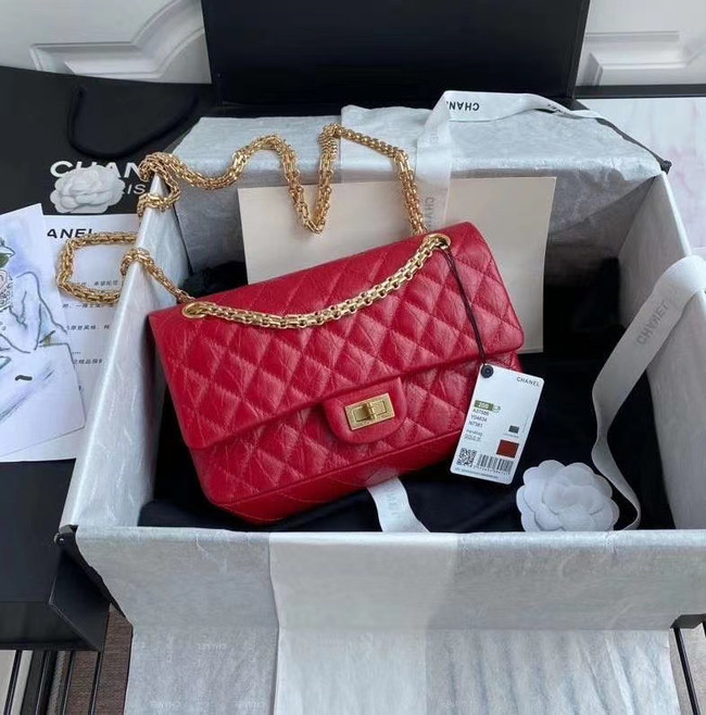 Chanel 2.55 Calfskin Flap Bag A37586 red