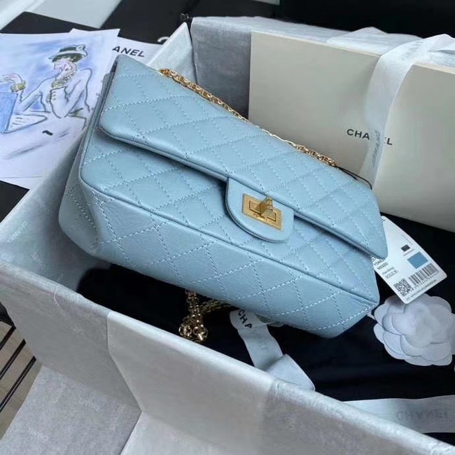 Chanel 2.55 Calfskin Flap Bag A37586 sky blue