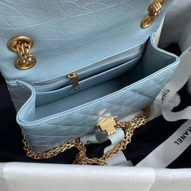 Chanel 2.55 Calfskin Flap Bag A37586 sky blue