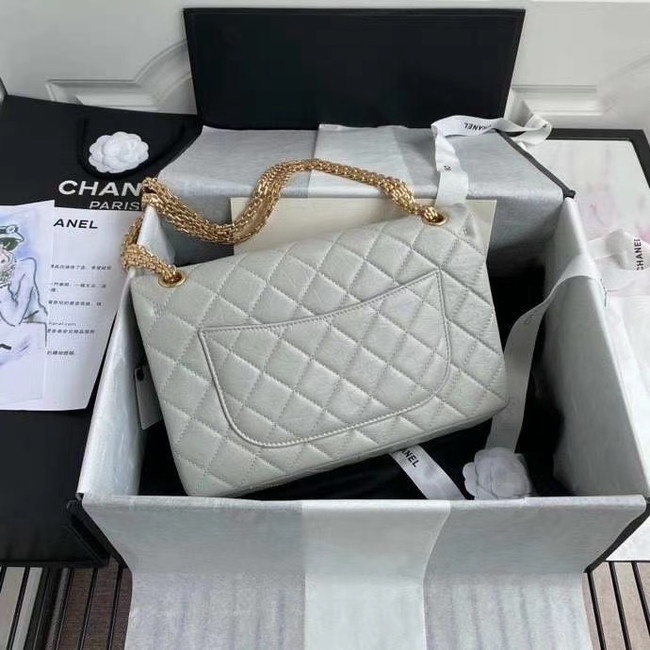 Chanel 2.55 Calfskin Flap Bag A37587 light grey