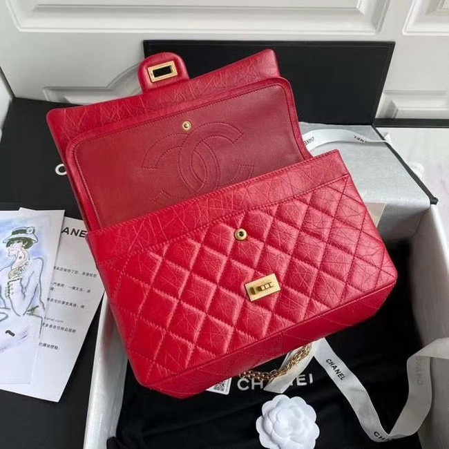 Chanel 2.55 Calfskin Flap Bag A37587 red