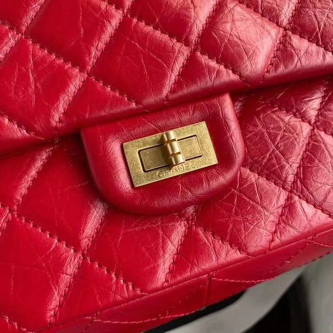 Chanel 2.55 Calfskin Flap Bag A37587 red