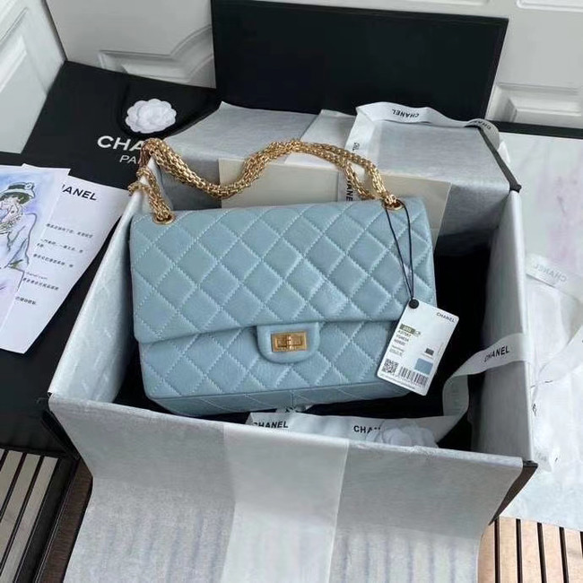Chanel 2.55 Calfskin Flap Bag A37587 sky blue