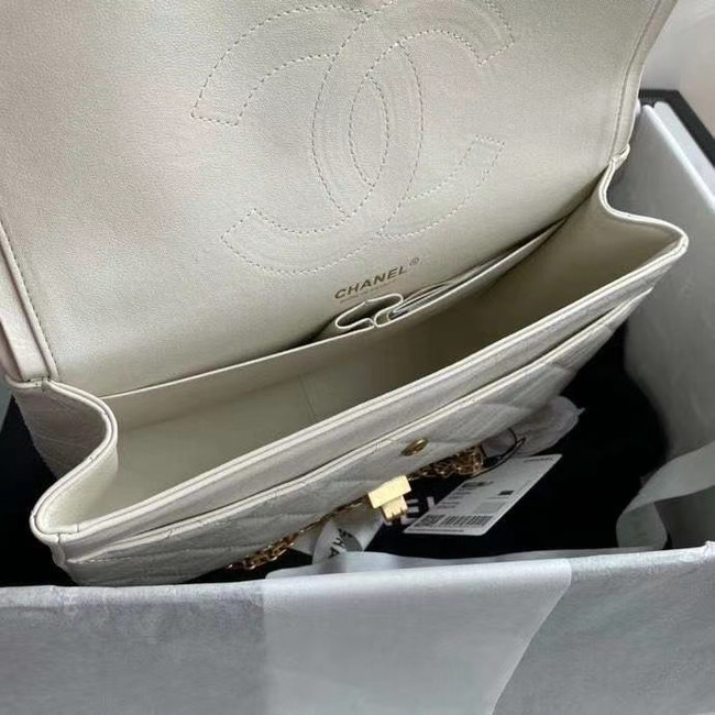 Chanel 2.55 Calfskin Flap Bag A37587 white