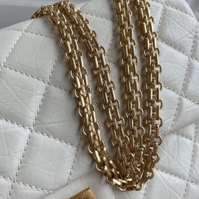 Chanel 2.55 Calfskin Flap Bag A37587 white