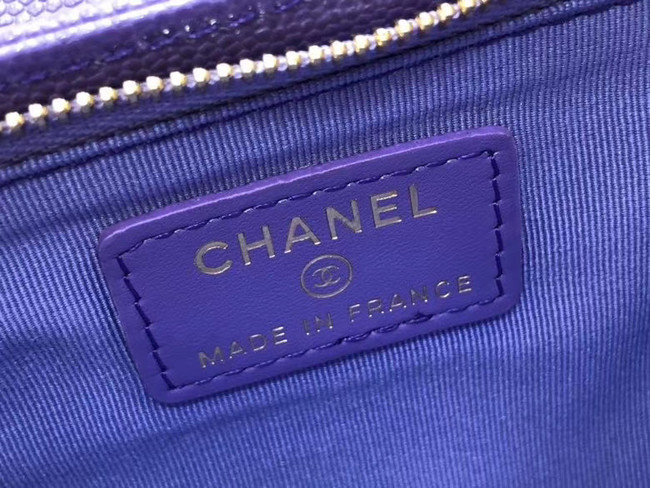 Chanel Calfskin Chain Card packet & Gold-Tone Metal AP0990 Lavender