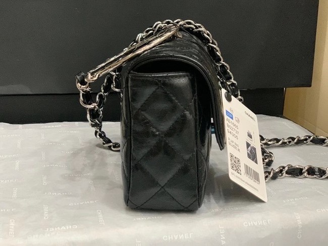 Chanel Flap Original Lambskin Leather Shoulder Bag AS1665 black