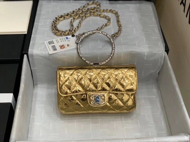 Chanel Flap Original Lambskin Leather Shoulder Bag AS1665 gold