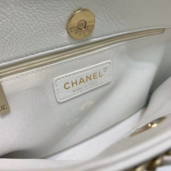 Chanel Original Lambskin Small shopping bag AS1382 white