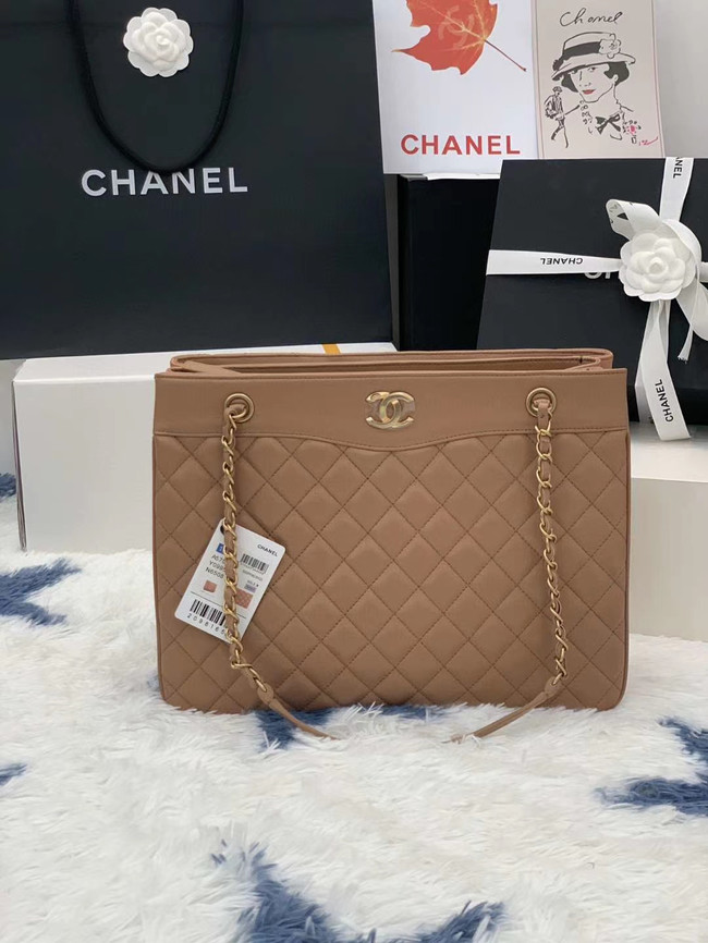 Chanel Original Lather Bag AS2784 apricot