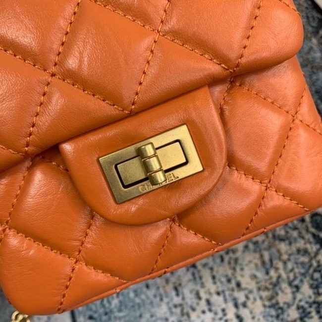 Chanel Small 2.55 Flap Bag AS1961 orange