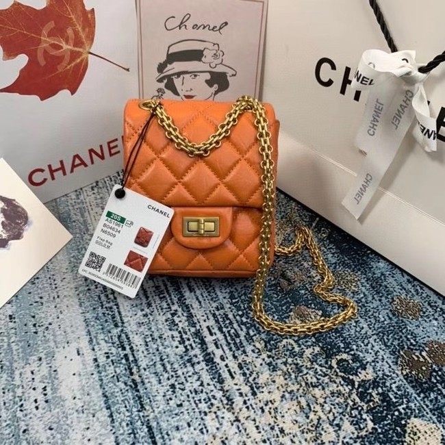 Chanel Small 2.55 Flap Bag AS1961 orange