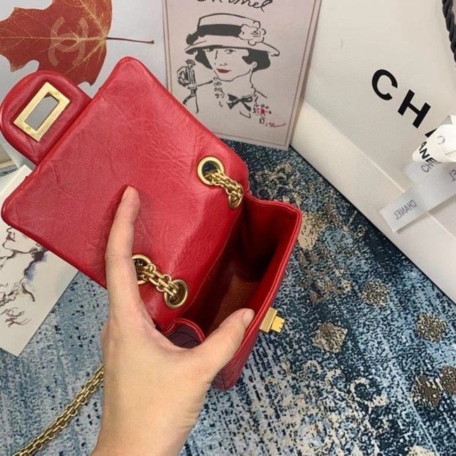 Chanel Small 2.55 Flap Bag AS1961 red