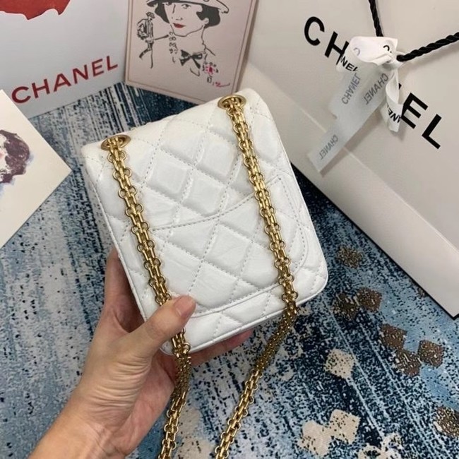 Chanel Small 2.55 Flap Bag AS1961 white