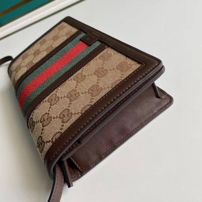 Gucci Horsebit 1955 wallet with chain 409439 brown