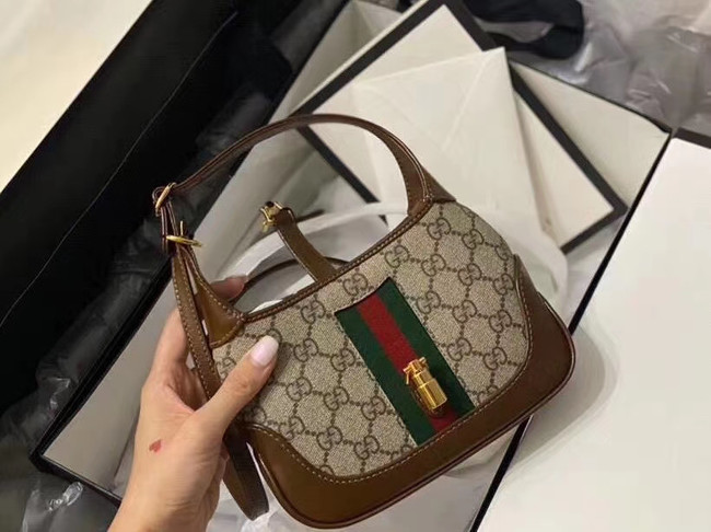 Gucci Jackie 1961 mini hobo bag 637092 brown