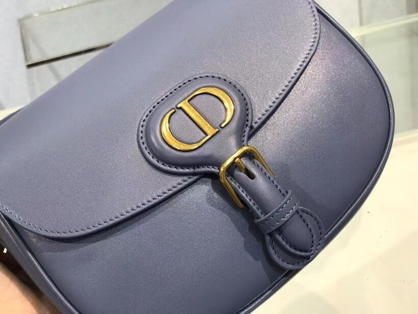 MEDIUM DIOR BOBBY BAG Box Calfskin M9319 Royal Blue