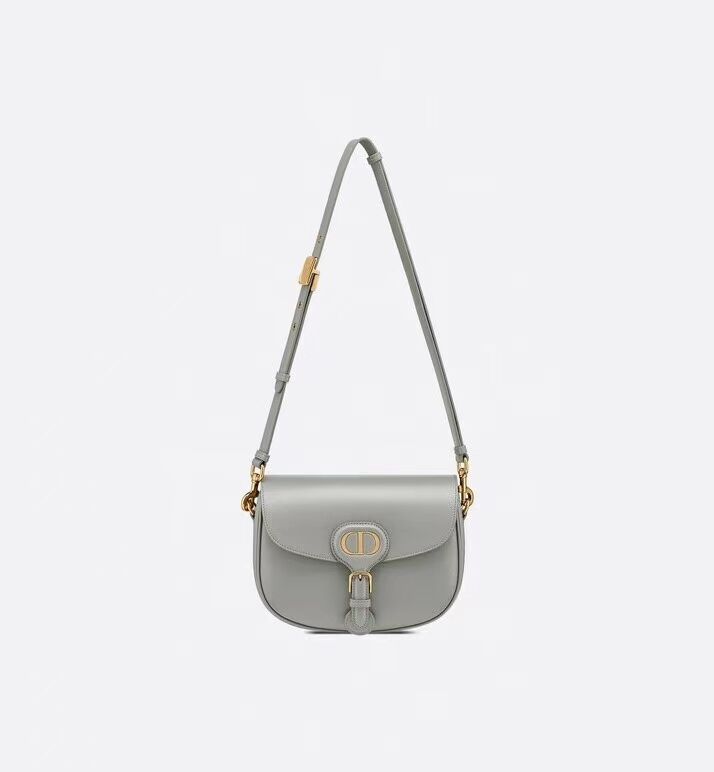 MEDIUM DIOR BOBBY BAG Box Calfskin M9319 grey