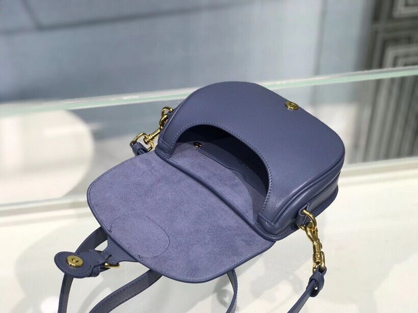 SMALL DIOR BOBBY BAG Gray Box Calfskin Gray Box Calfskin M9317 blue