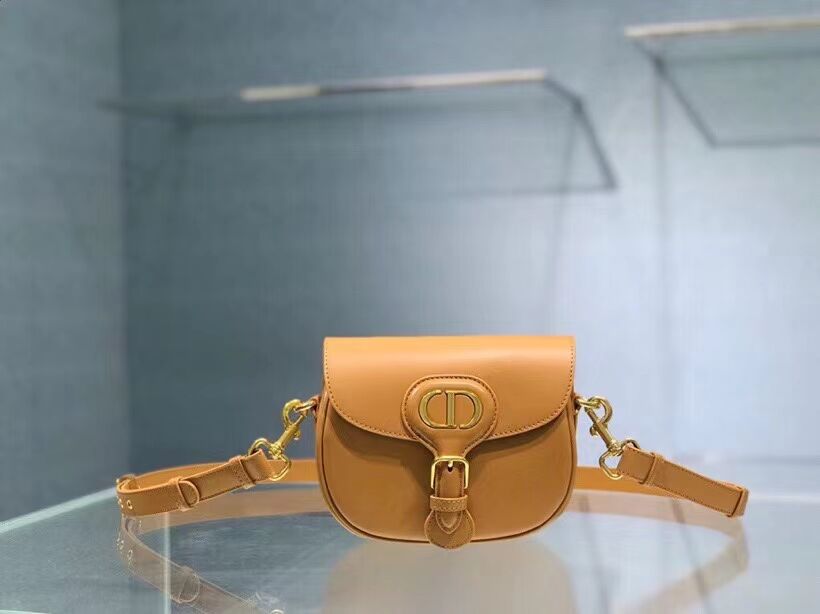 SMALL DIOR BOBBY BAG Gray Box Calfskin Gray Box Calfskin M9317 yellow