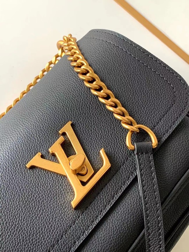 Louis Vuitton Original Lockme chain small handbag M57067 black