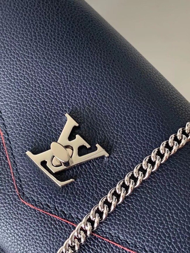 Louis Vuitton Original MYLOCKME Chain Bag M63471 Royal Blue