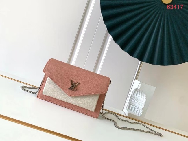 Louis Vuitton Original MYLOCKME Chain Bag M63471 pink&white