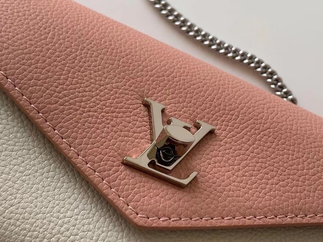 Louis Vuitton Original MYLOCKME Chain Bag M63471 pink&white