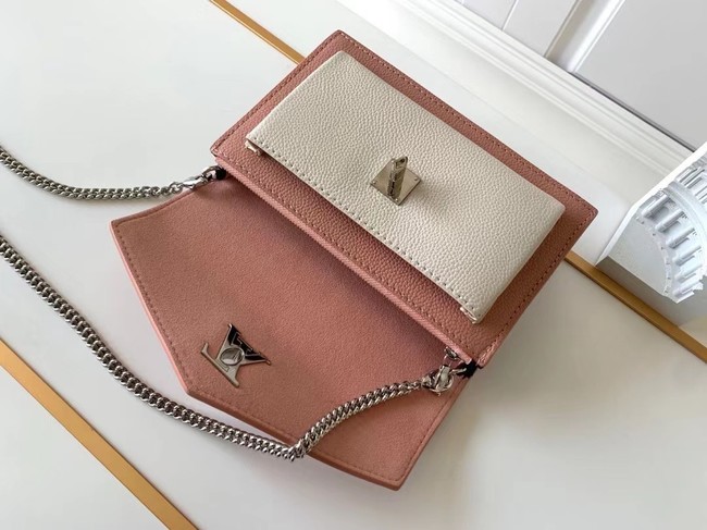 Louis Vuitton Original MYLOCKME Chain Bag M63471 pink&white