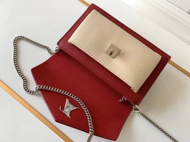 Louis Vuitton Original MYLOCKME Chain Bag M63471 red&white