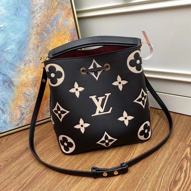 Louis Vuitton Original Monogram Empreinte NEONOE M45497 BLACK